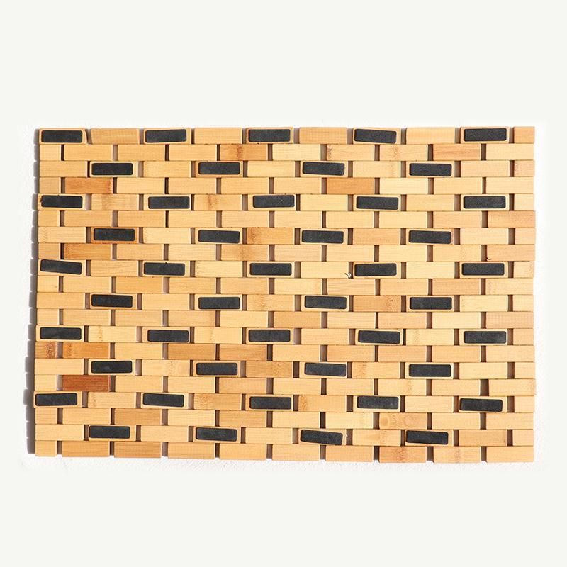 Non-Slip Rectangular Folding Bathroom Floor Mat