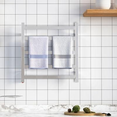 Heated Towel Rack Stainless Steel Square Drying Towel Warmers