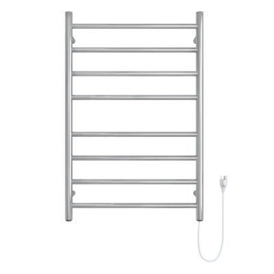Heated Towel Rack Stainless Steel Round Electric Drying Rack