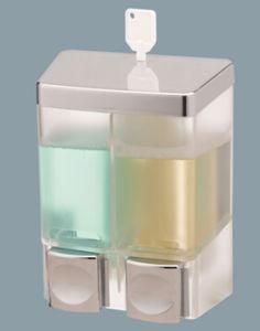 Attractive Design 250ml*2 Fancy White Plastic Soap Dispenser