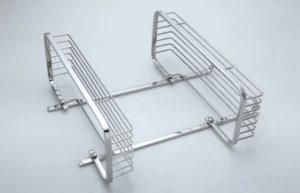 SUS304 Wall Organizer Rack Bathroom Basket Shower Shelf