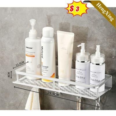 Anti Water Modern Simple Metal Wall Fixed Bathroom Shampoo Holder Storage Rack