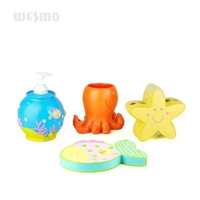 Polyresin Bathroom Sanitary Items Kid&prime;s Bath Set