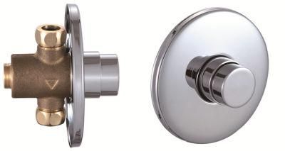 Brass Chrome Concealed Push Button Bathroom Urinal Toilet Flush Valve