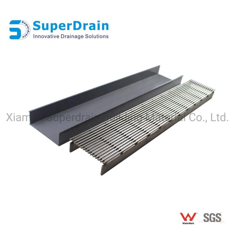 Sdrain Wedge Wire Grate with UPVC Channel Invisible Drain