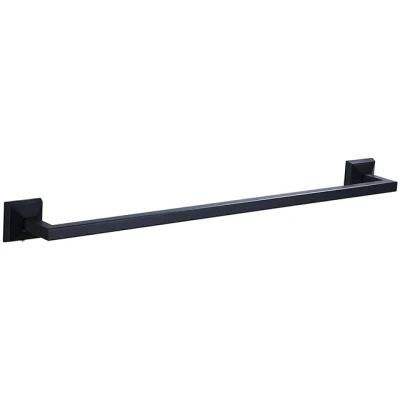 Wall-Mounted Black Bathroom Accessories Single Towel Bar (NC7042)