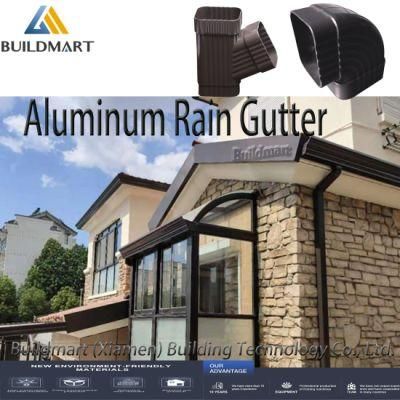 Aluminum Rain Water Collectors Rain Gutter System Multi Colors Available