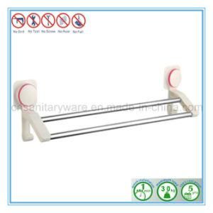 Wall Mounted Bathroom Towel Bar Rack with Heavy Duty Suction Cup