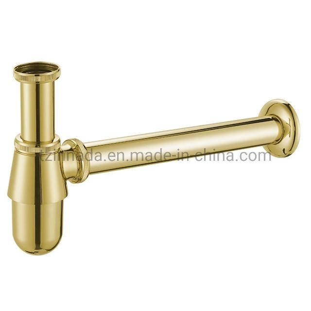 Sink Basin Pipe Trash Drain Popular Sale 1"1/4 Brass Bottle Trap Siphon for Basin Drainer Bathroom Plumbing Siphon ND003