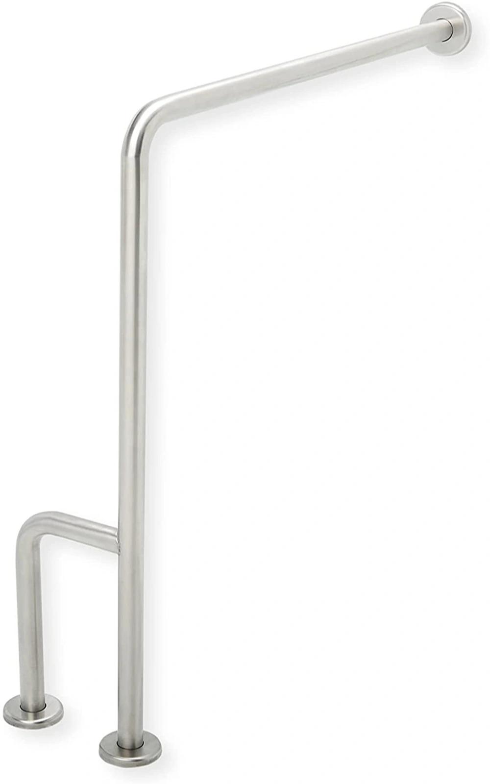 Stainless Steel 304 Floor Grab Bar with Outrigger for Elderly Disabled