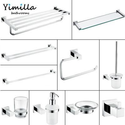 6 Piece Bathroom Accessory Sets Chorme Brass Accessories