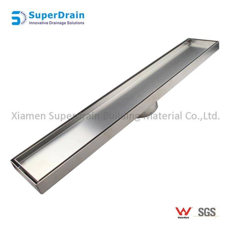 Customized Hotel Stainless Steel Long Linear Invisible Shower Drain