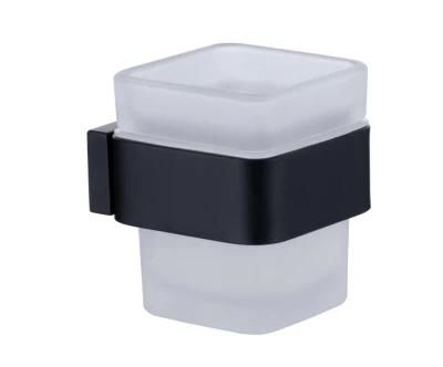 Wall-Mounted Matt Black SUS304 Single Tumbler Holder (NC4002-MB)