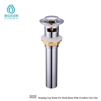 High Quality Brass Small Cap Siphon Sink Pop up Trap Waste Basin Drain