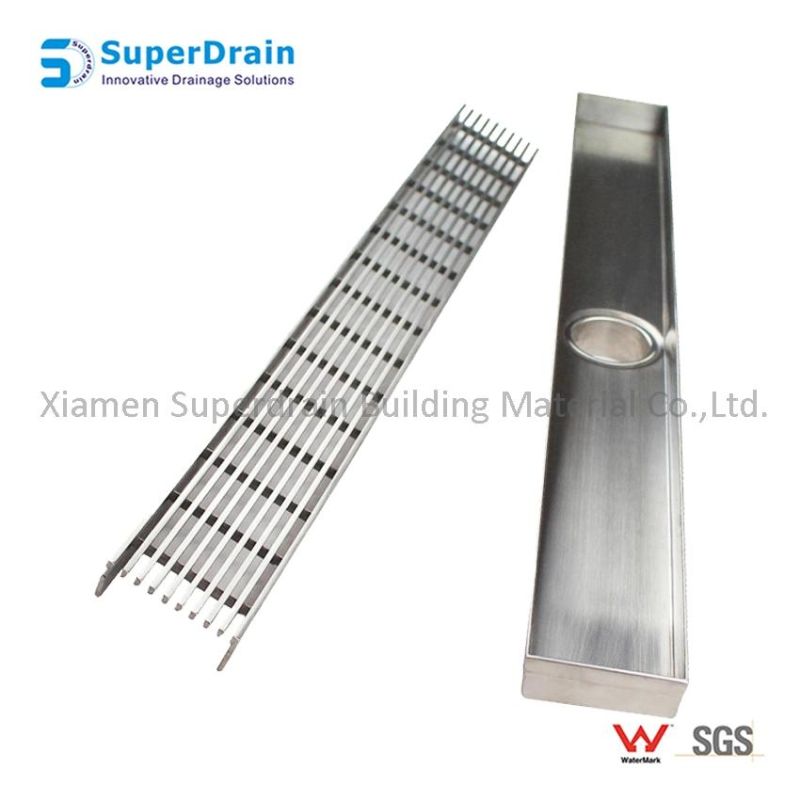 High Quality Customised Stainless Steel Heel Guard Slimline Floor Drain