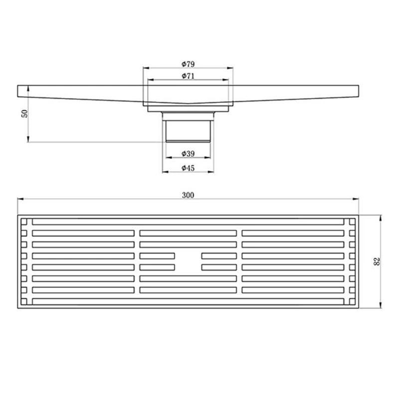 Chrome Plated Floor Drain Solid Brass Bathroom Shower Drainer 10*10cm