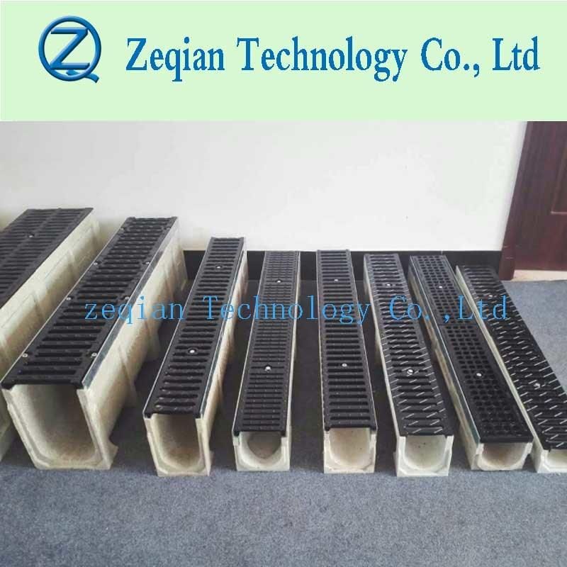 En1433 Standard Polymer Concrete Trench Drain with Ductile Iron Cover