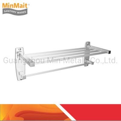 Stainless Steel Double Square Foldaway Towel Rack Mx-Tr08-109s