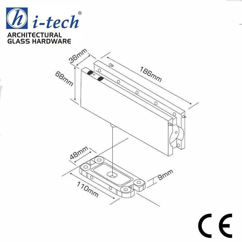 Hi-Tech Hi-666 Good Selling Glass Door Hydraulic Floor Spring