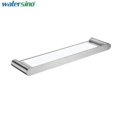 Stainless Steel 304 Brushed Glass Bathroom Accessories Fittings Shower Shelf
