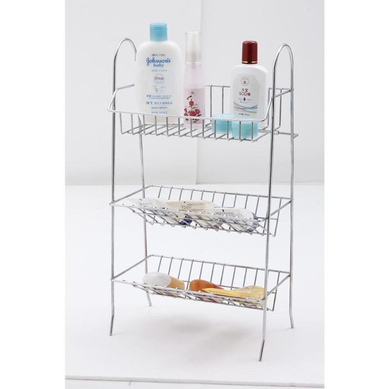 Reach Certified Double Layers Hotel Shower Storage Organizer Shower Caddy No Drilling Bathroom Shower Shelves Decorative