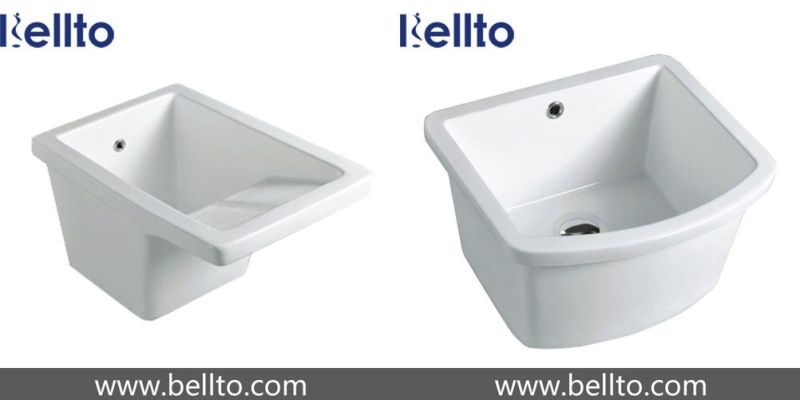 Hot selling Square Ceramic Laundry Tub for Bathroom Fixture