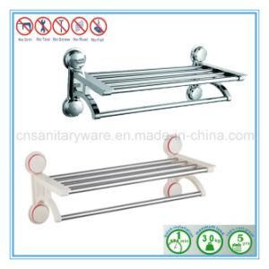 Double Layers Wall Mounted Shower Caddy Rack Bar for Towel