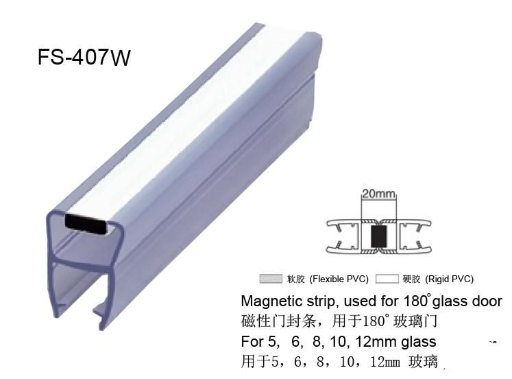 Shower Room Waterproof Glass Door PVC Sealing Strip