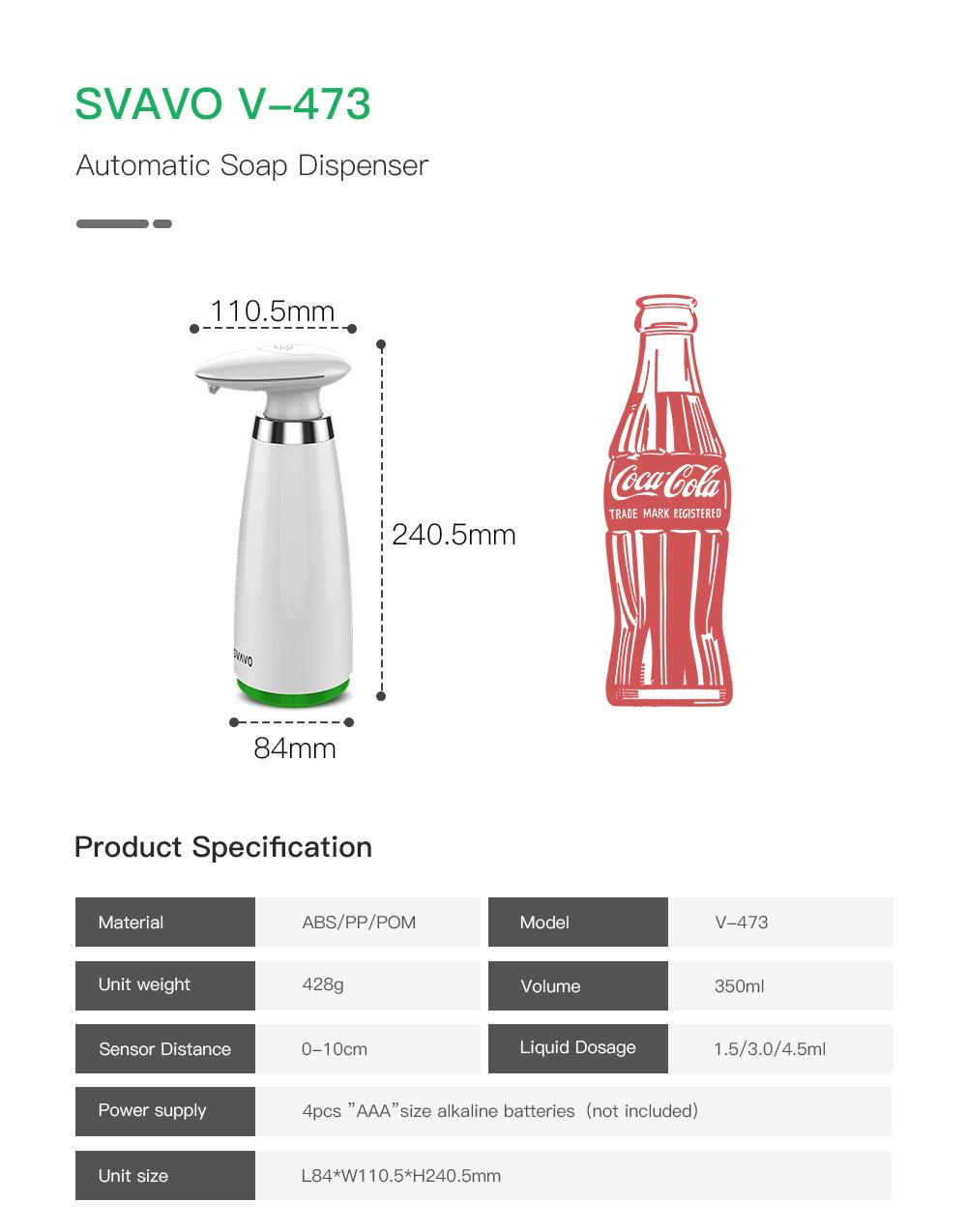 Svavo New Design Desktop Best Selling Sensor Soap Dispensers