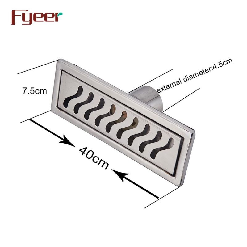 Fyeer 40cm 304 Stainless Steel Linear Shower Drain