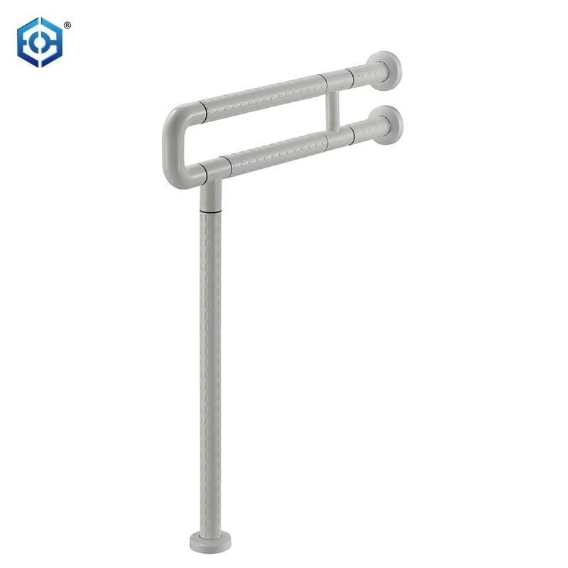 L Shaped Stainless Steel Grab Bars ABS Wall Mount