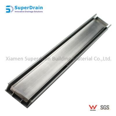 Stainless Steel Customized Invisible Shower Tile Insert Floor Drain