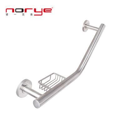 Y Shape Safety Grab Bar for Disabled with Soap Basket