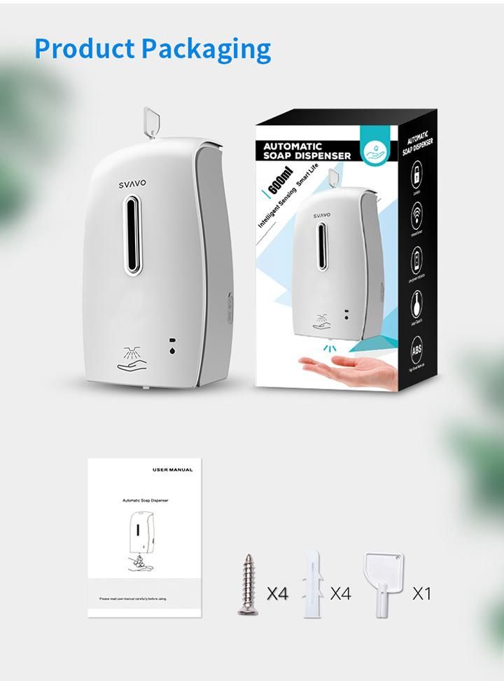 Svavo Infrared Soap Dispenser and Hand Sanitzer Dispenser for Kitchen