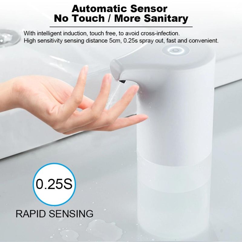 Smart Small Rechargeable Touchless Automatic Alcohol Sensor Foam Soap Dispenser