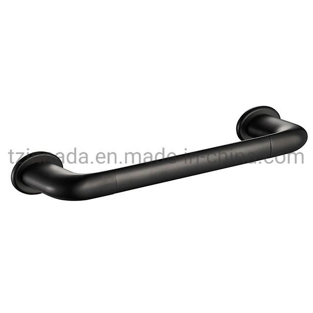 Bathroom Fitting Matt Wall-Mounted Black Brass Single Towel Ring (NC6587)