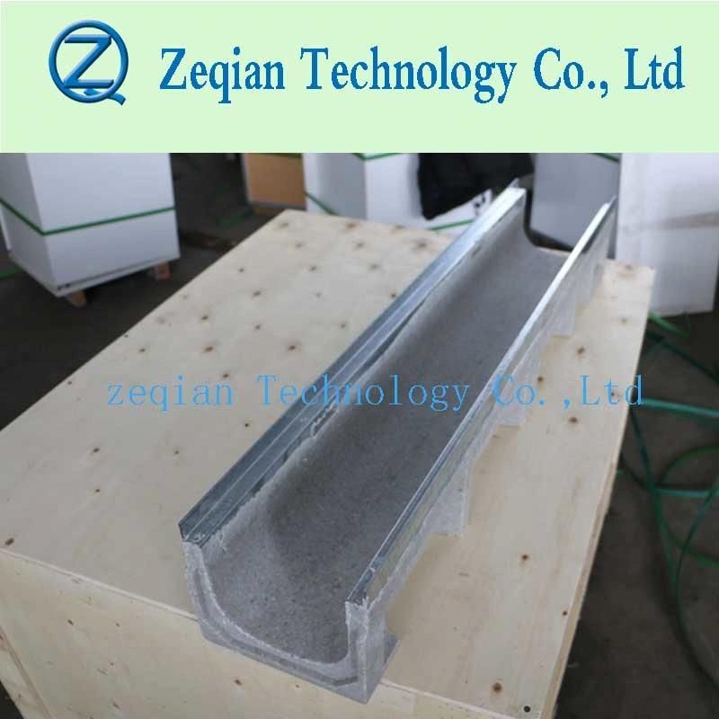 En1433 C250 Loading Polymer Concrete Trench Drain with Metal Cover