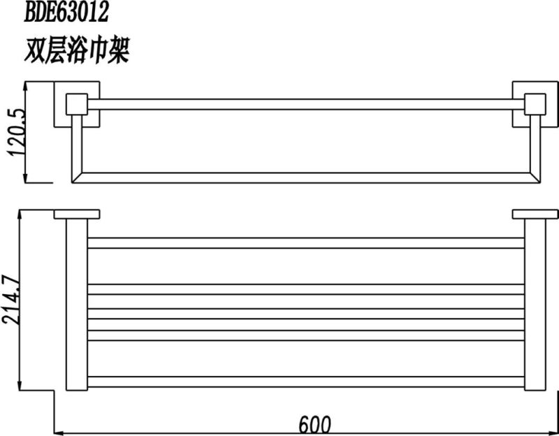 Bathroom Accessories Double Towel Rack, Bathroom Towel Holder