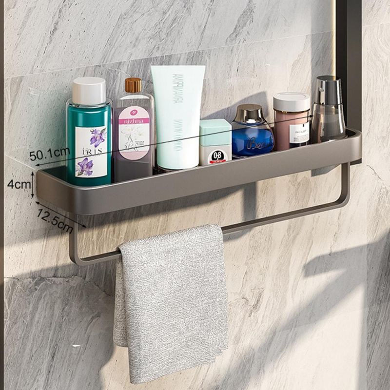 Brushed Gold Bathroom Storage Rack 40cm Shelf