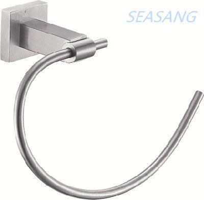 Stainless Steel Bathroom Lavatory Towel Ring for Hotel and Residential