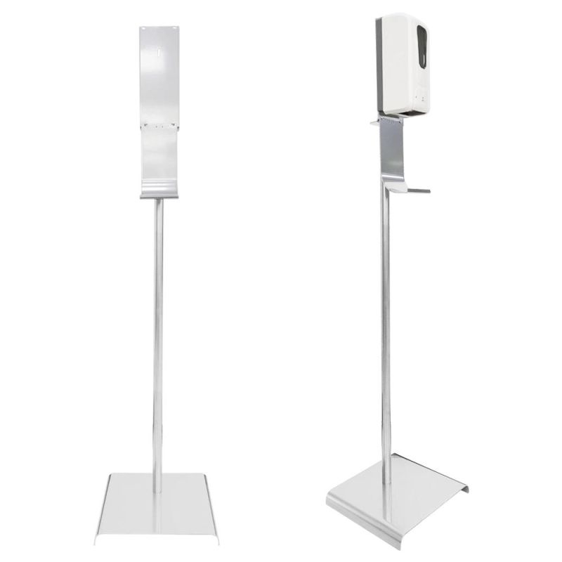 Metal Floor Stand Bracket for Touchless Liquid Automatic Soap Smart Hand Spray Disinfectant Sanitizer Dispenser