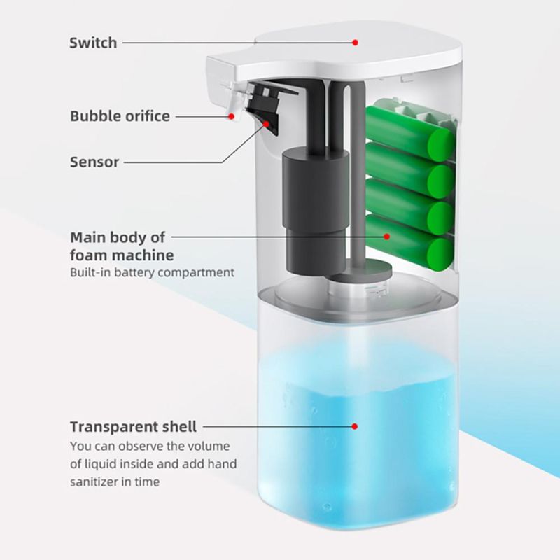 350ml Automatic Hand Sanitizing Soap Liquid Sensor Hand Wash Dispenser