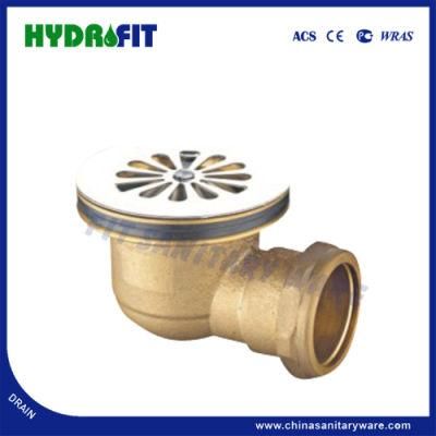 Large Size Round Water Outlet Whole Brass Floor Drain (FD1106)