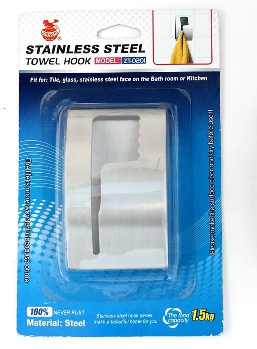 Selfadhesive Stainless Towel Hook