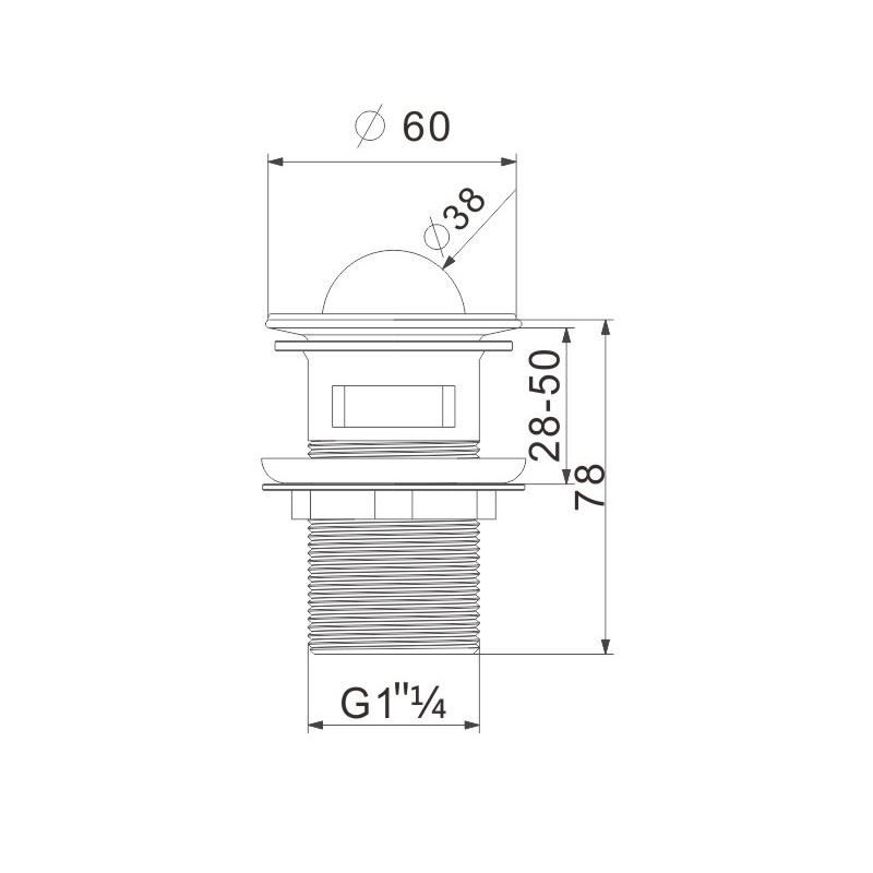 China Sanitary Ware Waste Basin Bathroom Chrome Zinc Basin Waste