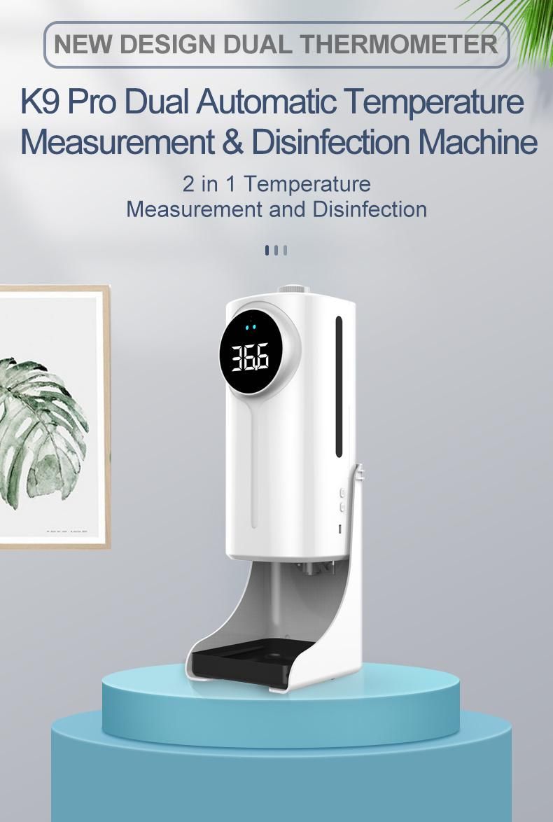K9 PRO Thermometer & Automatic Liquid Soap Dispenser K9 PRO Dual Intelligent Sensor Automatic Thermometer Soap Dispenser K9 PRO