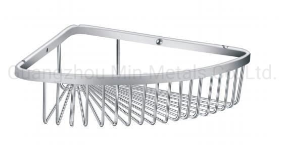 Brass/S. S. Bathroom Shower Shelf Corner Basket Mx-Bb315