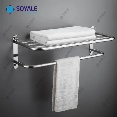 SS304 24&quot; Commercial Towel Rack with Chrome Finishing Sy-1025