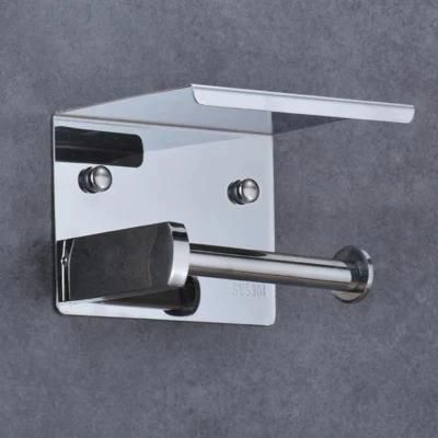 Metal Paper Holder Bathroom Stainless Steel Toilet Paper Holder Wall Mount Tidsue Roll Hanger