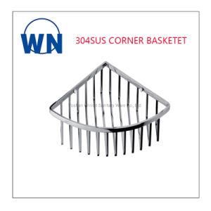 Bathroom Accessories Single Layer Stainless Steel Corner Basket Wn-X01A